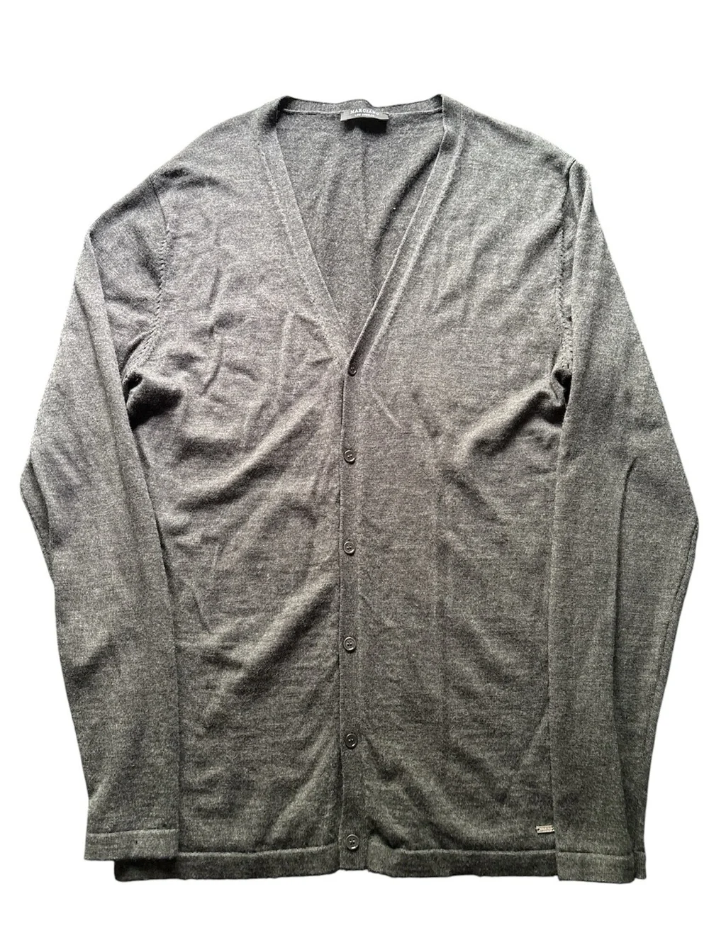 Marciano by Guess 100% Wool Charcoal Grey Cardigan XXL